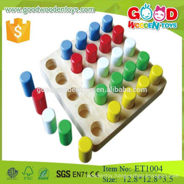 2015 educational funny wooden peg board game for child